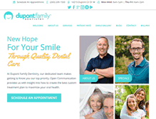 Tablet Screenshot of dupontfamilydentistry.com
